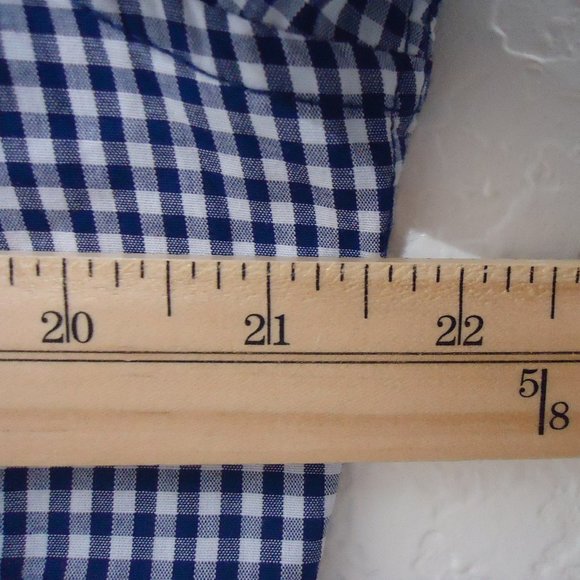 H&M* Men's Long Sleeve Button Down‎ Curved Hem Checkered Dress Shirt~ Size Large - Picture 9 of 12